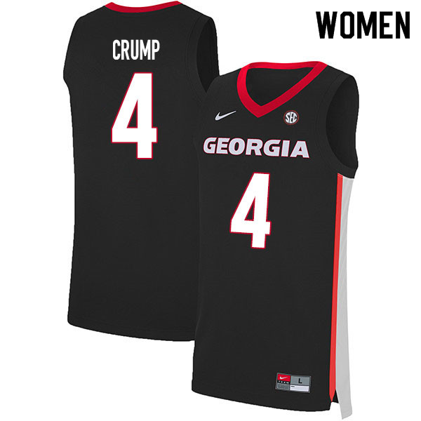 2020 Women #4 Tyree Crump Georgia Bulldogs College Basketball Jerseys Sale-Black - Click Image to Close